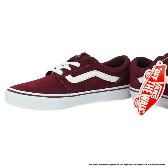 VANS Chapman Stripe (Red) Little Kid's Sneakers - Picture 3 of 6